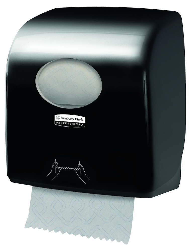 KIMBERLY-CLARK PROFESSIONAL Rollenhandtuchspender SLIMROLL*, Kunststoff, schwarz Produktbild img1 L