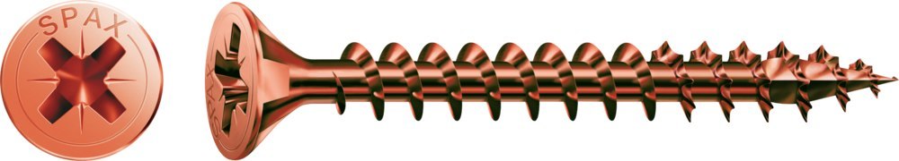 SPAX, Universalschraube, Senkkopf, Kreuzschlitz Z, VG, brüniert Produktbild img1 L