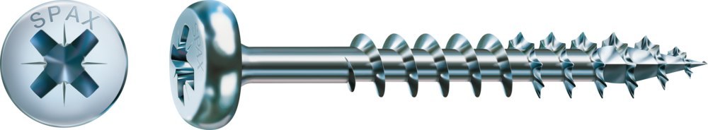 SPAX Universalschraube Halbrundkopf Stahl Z 2 5x90 mm Produktbild img1 L