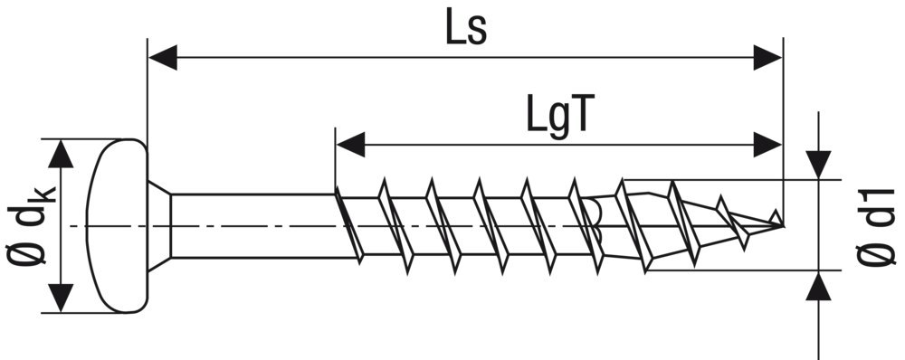 SPAX Universalschraube Halbrundkopf Stahl Z 2 5x90 mm Produktbild img2 L