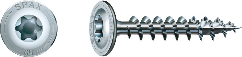 SPAX Tellerkopf-Holzbauschraube St WIROX VG T-STAR plus T 40, 8x50mm Produktbild img1 L