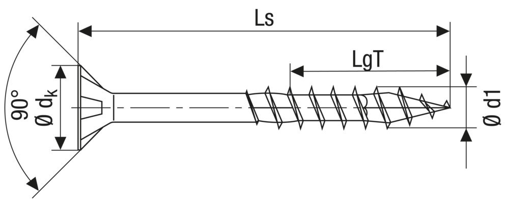 SPAX, Holzbauschraube  8 mm, Senkkopf, T-STAR plus, MULTI-Kopf,  4CUT, Teilgewinde, WIROX Produktbild img2 L