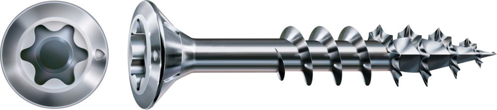 SPAX, FEX-H, Beschlagschraube, Senkkopf, T-Star plus, 4CUT-Spitze, Teilgewinde, WIROX Produktbild img1 L