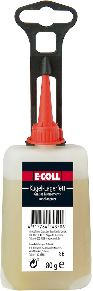 E-COLL Kugellager-Mehrzweckfett säurefreies Wälz-/Gleitlagerfett 80gr Tube Produktbild img1 L
