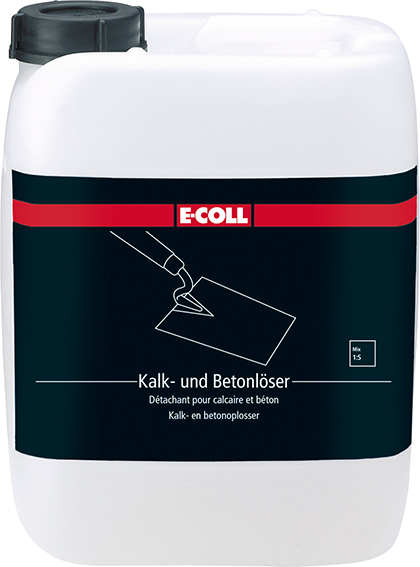 E-COLL Kalk-und Betonlöser Reinigungs-Konzentrat stark sauer 5 Liter Kanister Produktbild img1 L