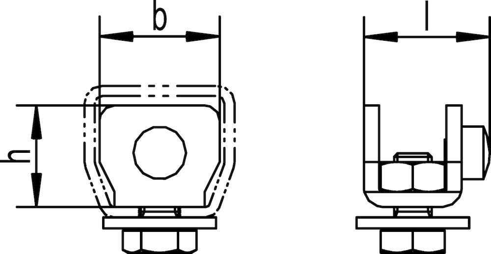 HELM Schiebetor-Schienenstopper,300 P,Stahl galvanisch verzinkt Produktbild img2 L