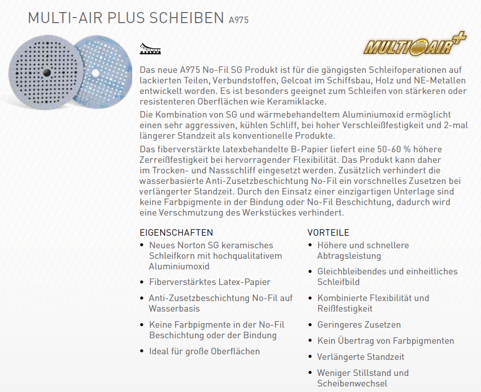 Norton Reinigungsscheibe Rapid Strip H gerade Ø125mm Produktbild img2 L