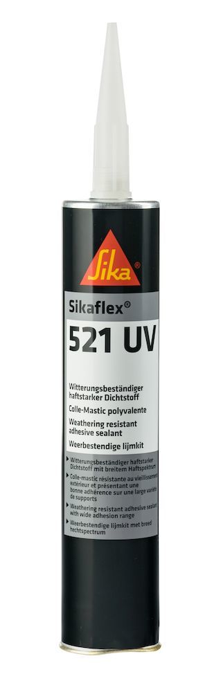 Sikaflex-521 UV schwarz 300ml Kartusche Produktbild img1 L