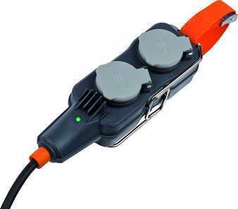 brennenstuhl professionalLINE Powerblock+Verlängerungsleitung, Verteilersteckdose 4-fach, 25m Produktbild img10 L