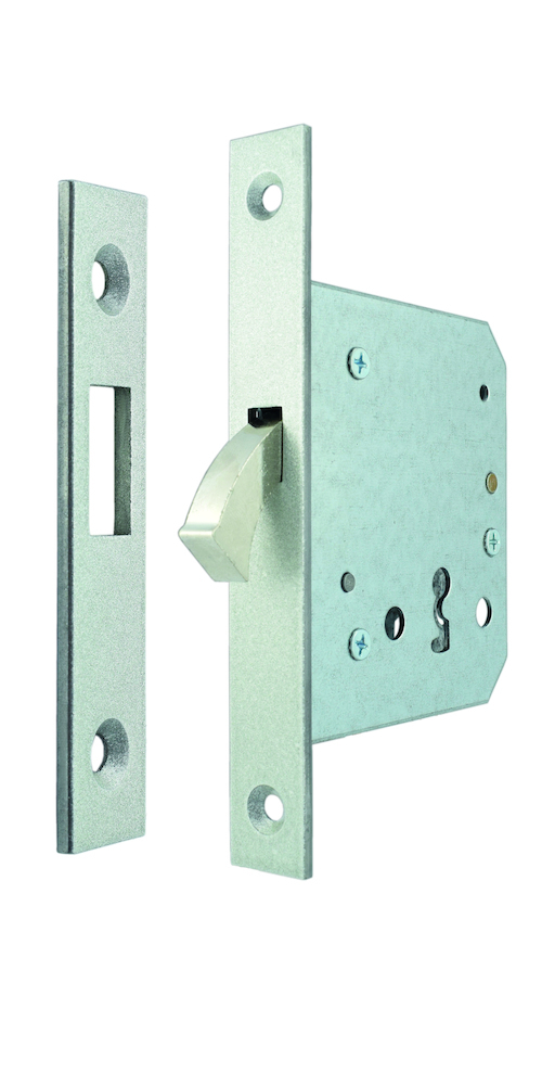 Bever & Klophaus Schiebetürschloss 138 P,mit Zirkelriegel,PZ,D55,F20x151ktg,Si Produktbild img1 L