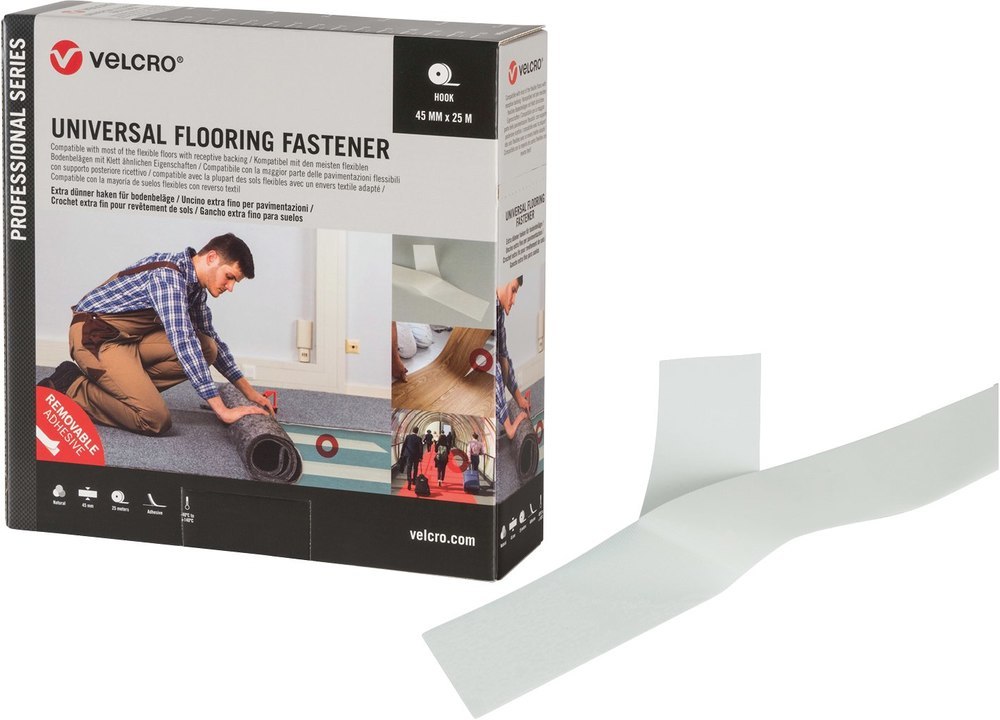 VELCRO Universal Flooring Fastener grau 45mm x 25m Produktbild img1 L