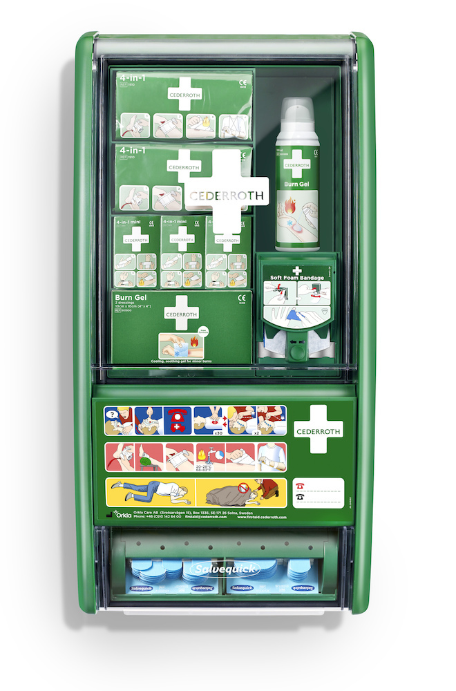 CEDERROTH Erste-Hilfe- und Verbrennungsstation incl. Inhalt Produktbild img1 L
