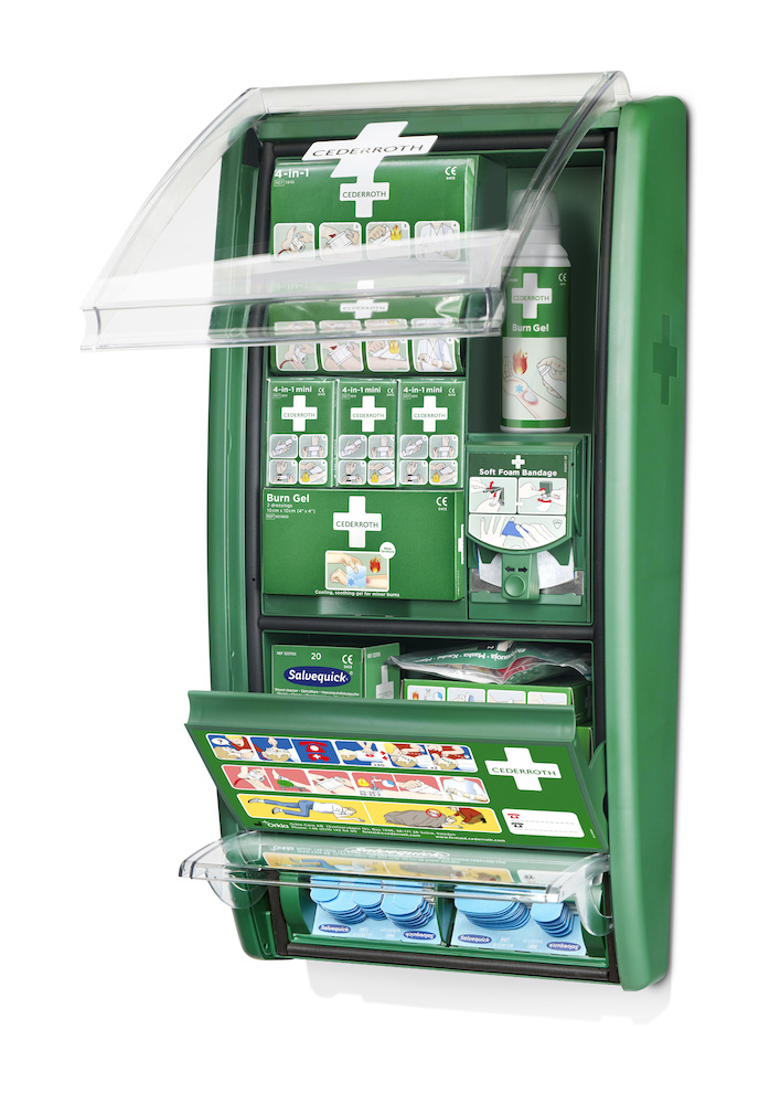 CEDERROTH Erste-Hilfe- und Verbrennungsstation incl. Inhalt Produktbild img5 L