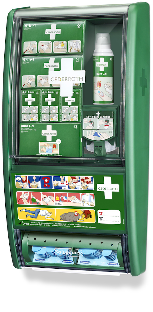 CEDERROTH Erste-Hilfe- und Verbrennungsstation incl. Inhalt Produktbild img6 L