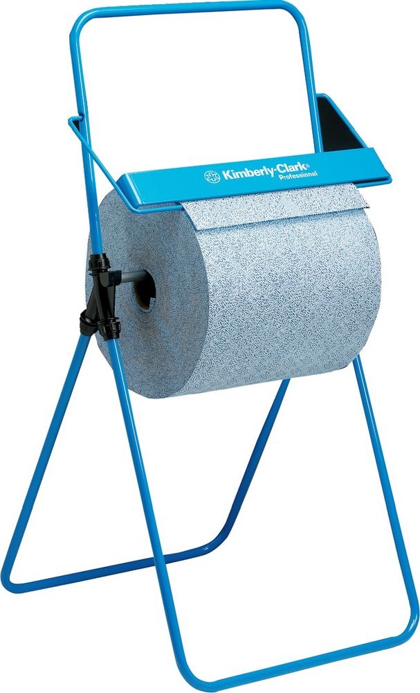 KIMBERLY-CLARK PROFESSIONAL Bodenständer für Wischtuchrollen, Großrolle, Stahlrohr, blau Produktbild img1 L