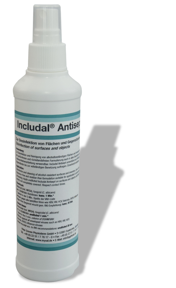 INCLUDAL® Flächendesinfektionsmittel, antibakterielle Wirkung 250ml Pumpspray Produktbild img1 L