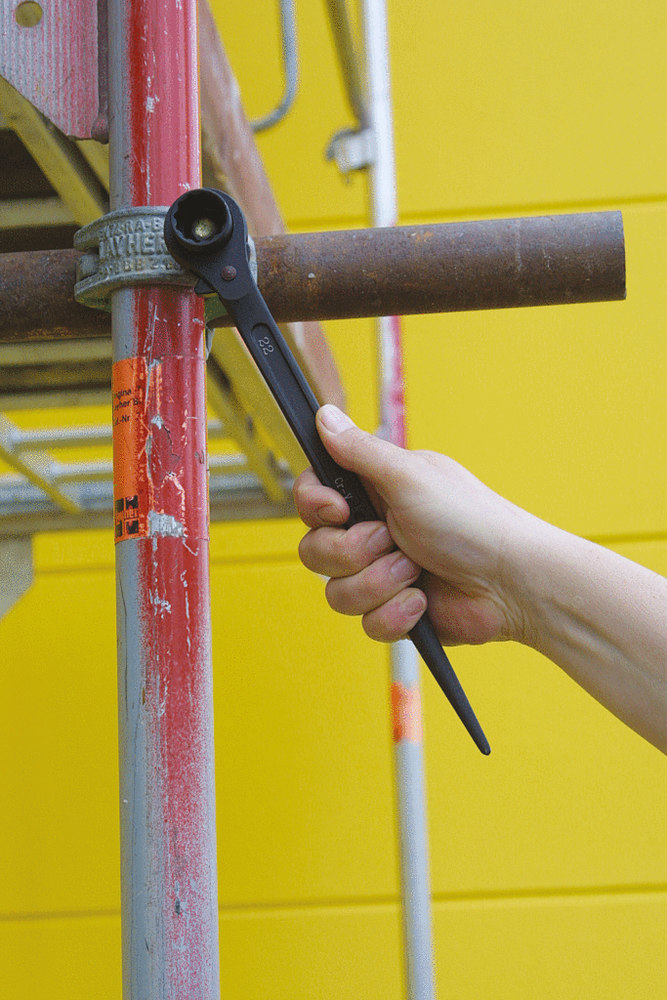 KSTOOLS® Gerüstbauschlüssel, umschaltbar, 19x22mm Produktbild img2 L