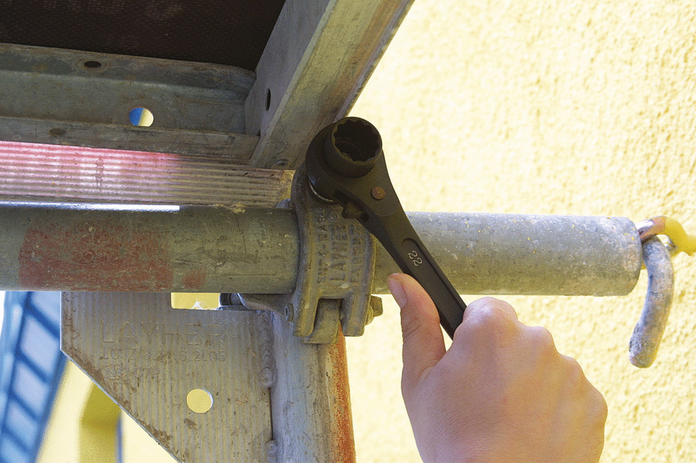 KSTOOLS® Gerüstbauschlüssel, umschaltbar, 19x22mm Produktbild img5 L