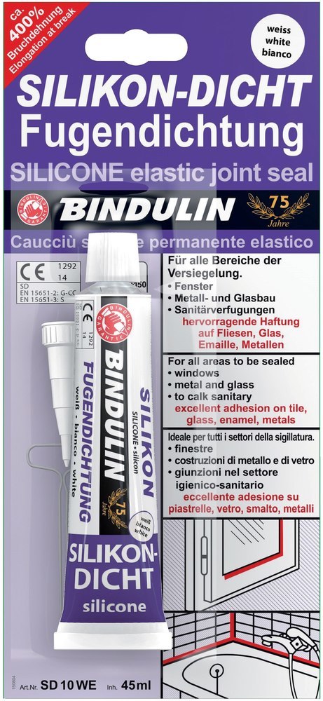 Bindulin Silicon-Dicht 50ml/45g weiß SD10 WE Produktbild img1 L