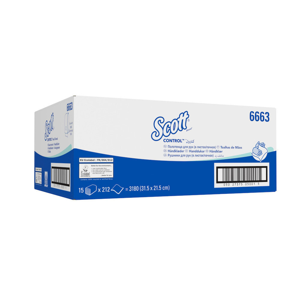 SCOTT Handtuch 1-lagig weiß 3180 Tücher Produktbild img1 L