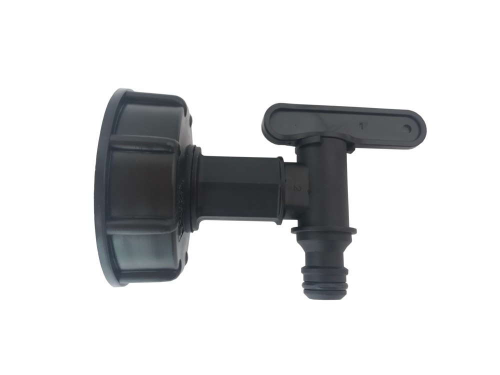 MCC Millennium Coupling IBC Innengewinde S60x6 mit Auslaufbogen und QuickConnector, PP, PE Weichdichtung Produktbild img1 L