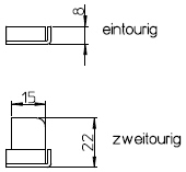 SSF Winkel-Schließblech 170 x 20 x 8 mit Einlage ohne Befestigungswinkel silber Produktbild img3 L