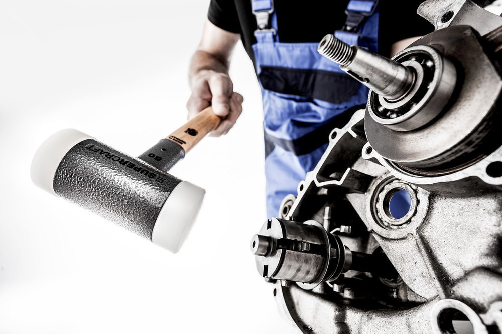 SUPERCRAFT-Schonhammer, mit schwingungsdämpfendem, ergonomisch geformtem und lackiertem Hickorystiel Produktbild img8 L