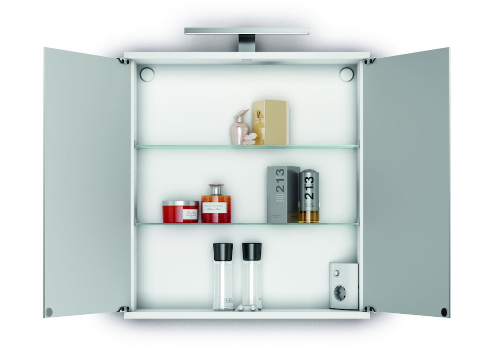 jokey Spiegelschrank Kandi LED weiß 60 x 70,2 (65) x 19,4 (14,3)cm Produktbild img2 L