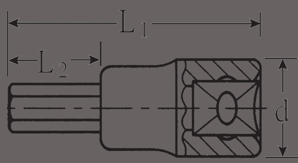 STAHLWILLE INHEX-Schraubendrehereinsatz 1/2" Produktbild img2 L