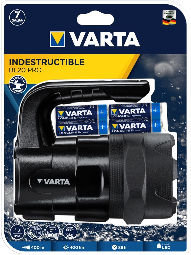VARTA Taschenlampe Indestructible BL20 Pro Produktbild img1 L
