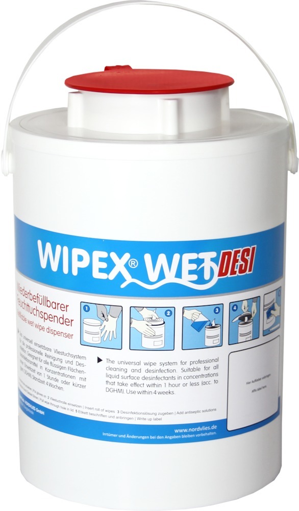 WIPEX WET Feuchttuchspender Kunststoff, rot Produktbild img1 L