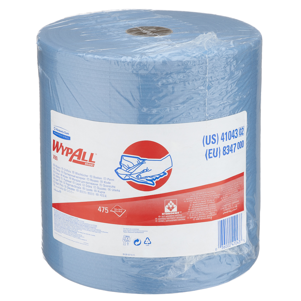 WYPALL X80 Wischtücher Großrolle / Stahlblau Produktbild img1 L