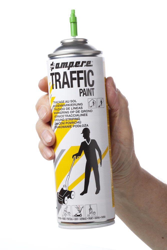 AMPERE TRAFFIC PAINT Bodenmarkierspray Traffic Paint 500ml grau Produktbild img3 L