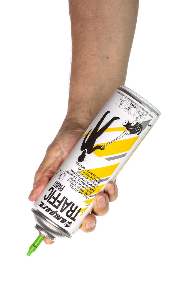 AMPERE TRAFFIC PAINT Bodenmarkierspray Traffic Paint 500ml grau Produktbild img4 L