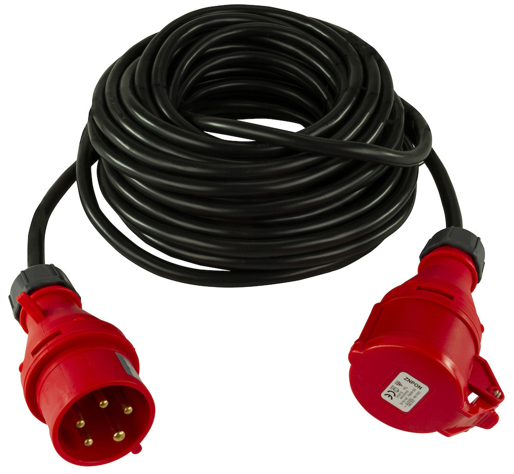 REV CEE-Verlängerung 20m PVC schwarz 5-polig Produktbild img1 L