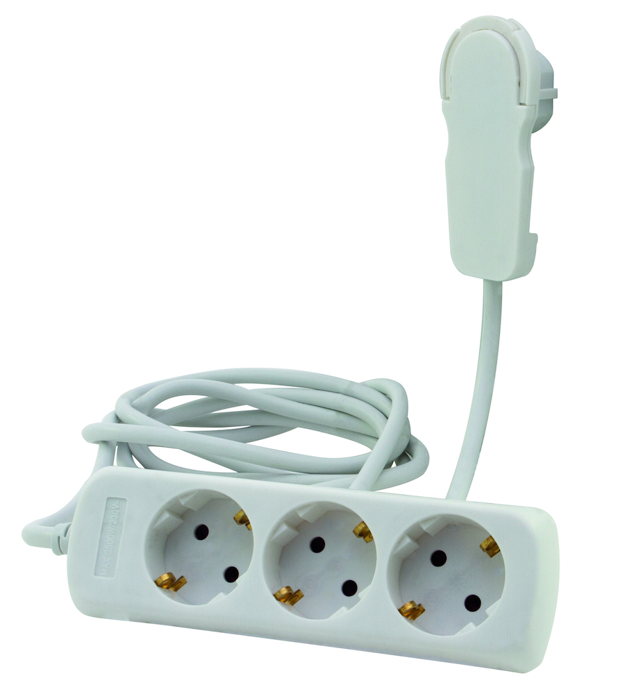 REV Steckdosenleiste 3-fach o. Schalter 2m weiß Smart Produktbild img1 L