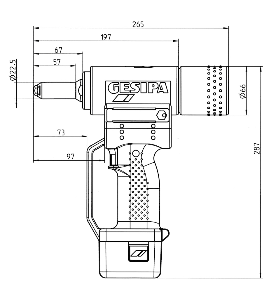 AccuBird mit 1 Li-Ion Akku 2,0 Ah / Ladegerät im Koffer Produktbild img6 L