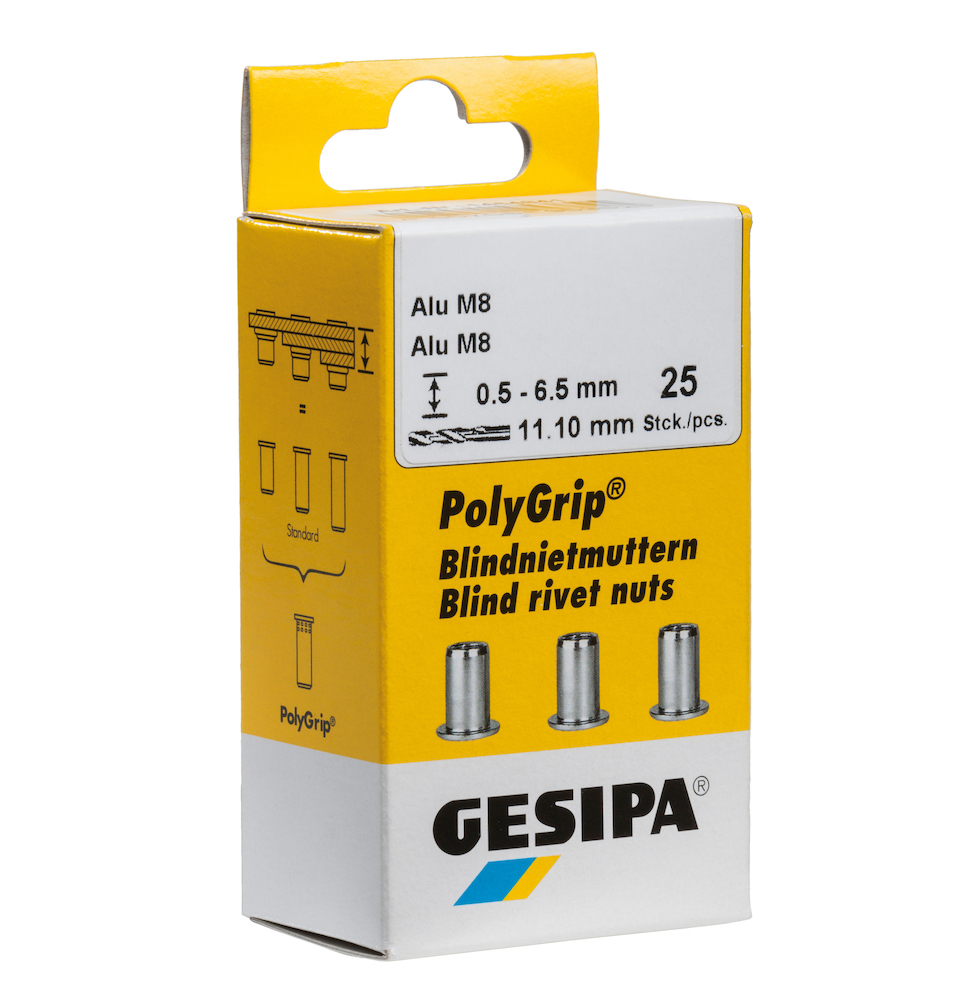 PolyGrip® Mehrbereichs-Blindnietmutter Mini Pack, Stahl Produktbild img1 L