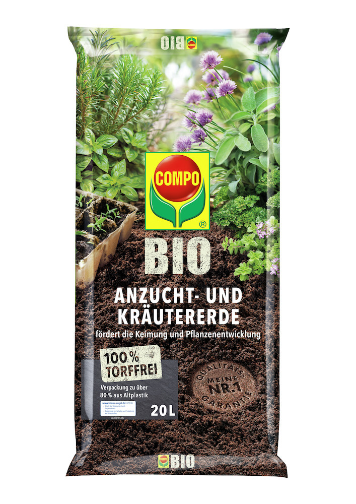 COMPO BIO BIO Anzucht- und Kräutererde 20 L Produktbild img1 L