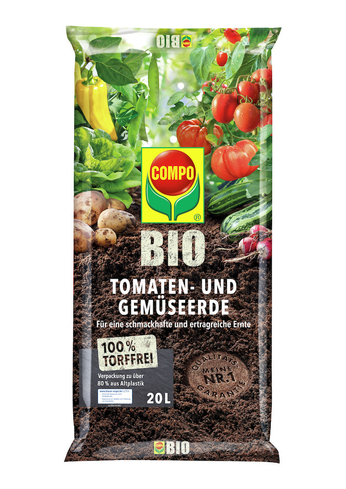 COMPO BIO BIO Tomaten- und Gemüseerde 20 L Produktbild img1 L
