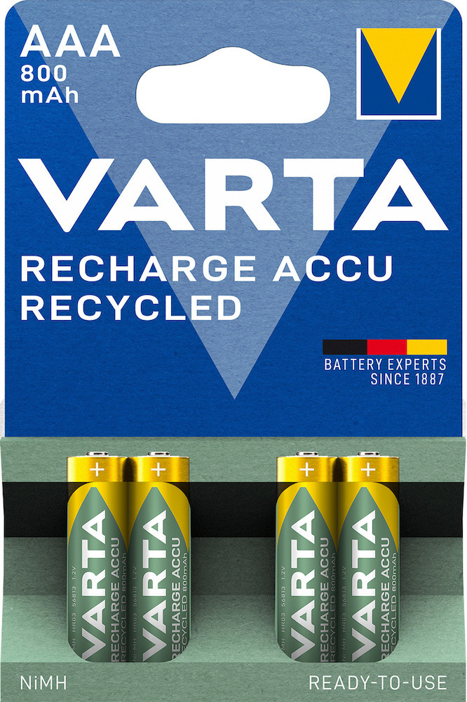 VARTA ACCU Recycled AAA 800mAh Produktbild img2 L
