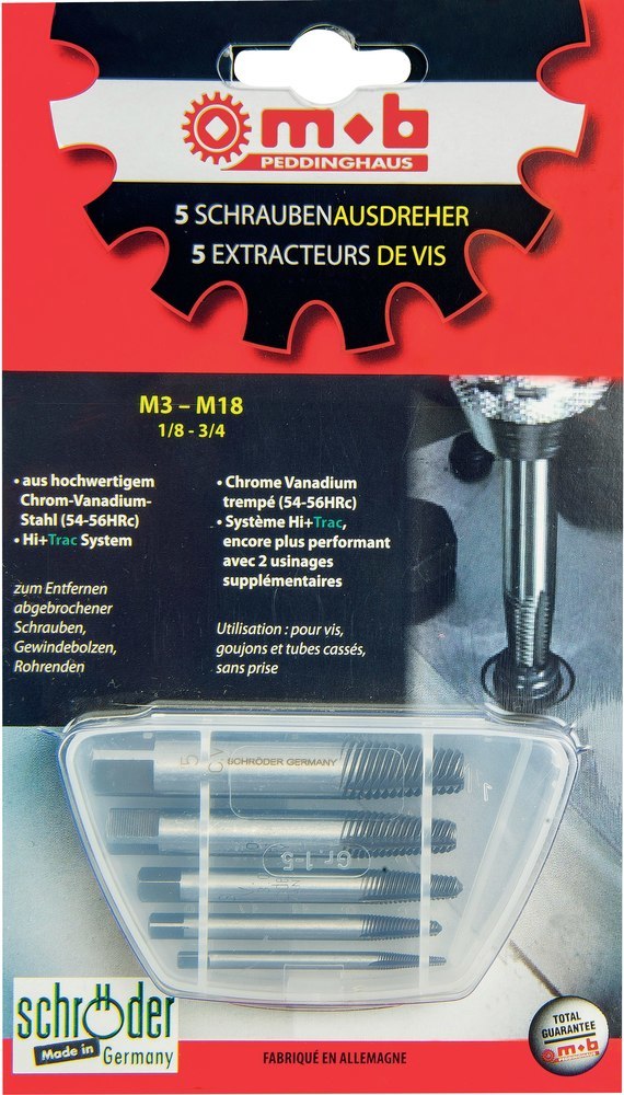 Peddinghaus Schraubenausdreher-Set Hi-Trac Schröder Produktbild img1 L