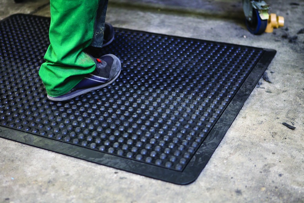 MILTEX Arbeitsplatzmatte Yoga Dome NR Einzelmatte, 90x120cm, schwarz Produktbild img2 L