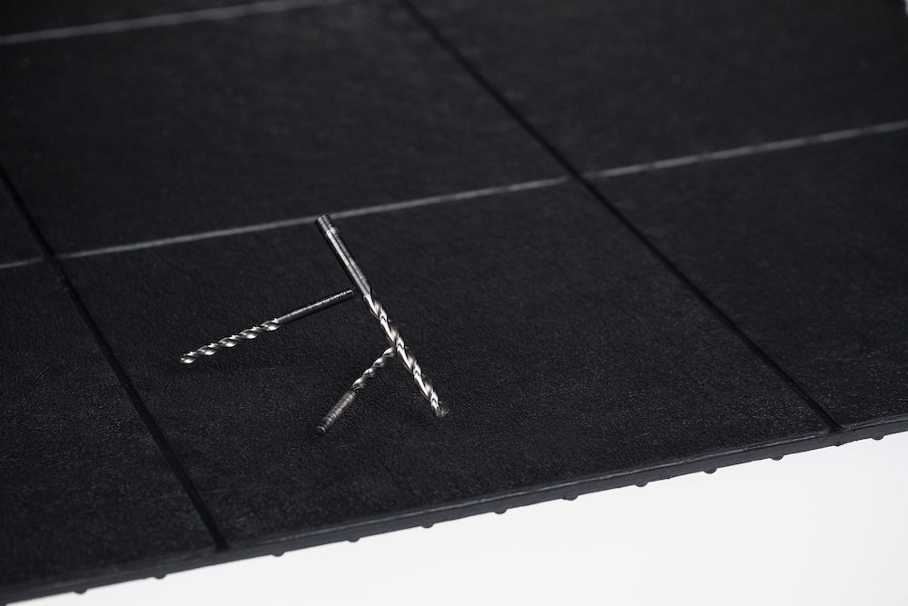 MILTEX Bodenbelag Yoga Solid Oil 90x90cm, schwarz Produktbild img2 L