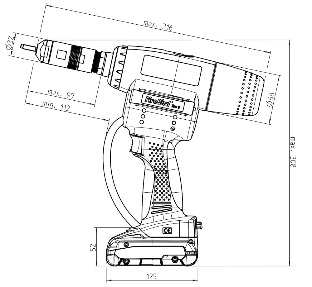 FireBird Pro S Gold Edition CAS ohne Akku / Ladegerät im Karton Produktbild img7 L