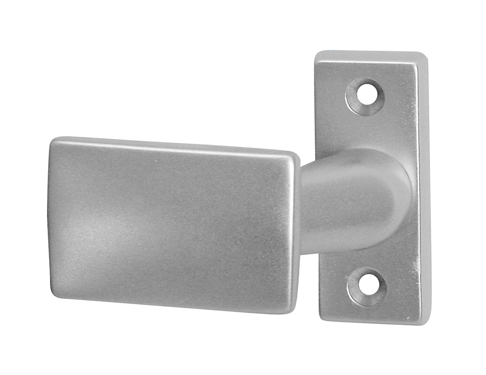 WEKA Willi Kampmann OT-Knopf, auf Rosette, 1300/130 fd 5995910, eck., silberfarbig Produktbild img1 L