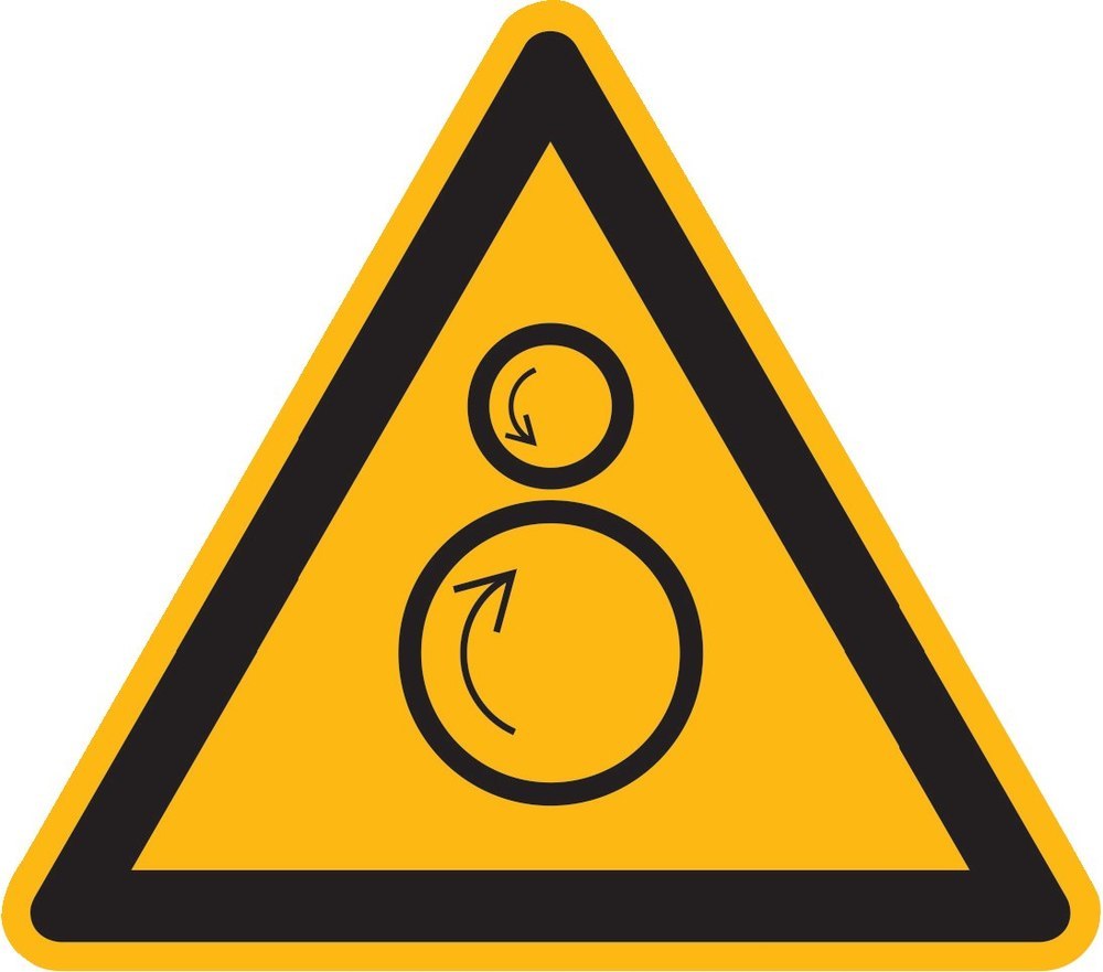 SafetyMarking Warnschild „Warnung vor gegenläufigen Rollen" Produktbild img1 L