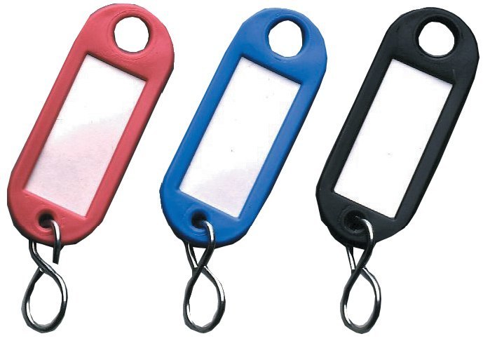 REIHER, Schlüsselanhänger, oval, Kunststoff, mit S-Haken Produktbild img1 L