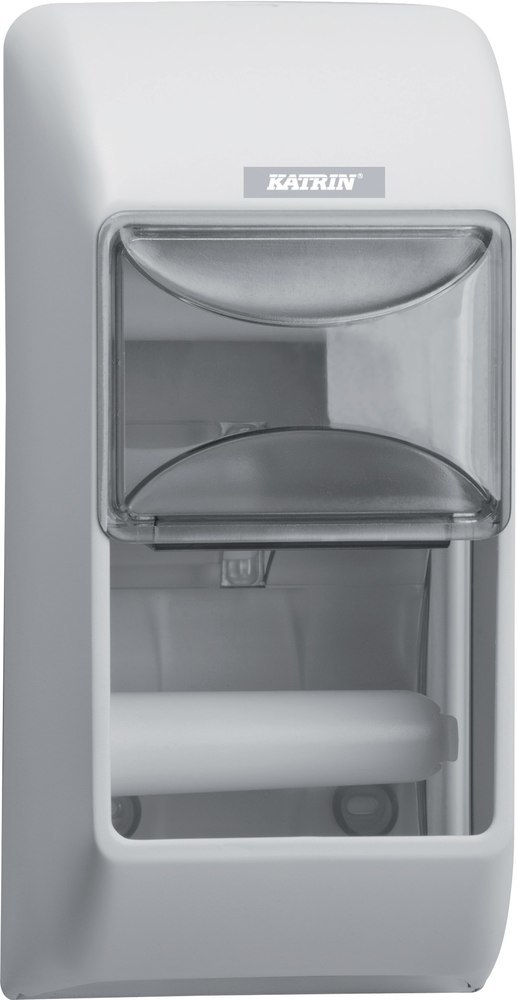 KATRIN Toilettenpapierspender f. 2 Rollen,weiß Produktbild img1 L