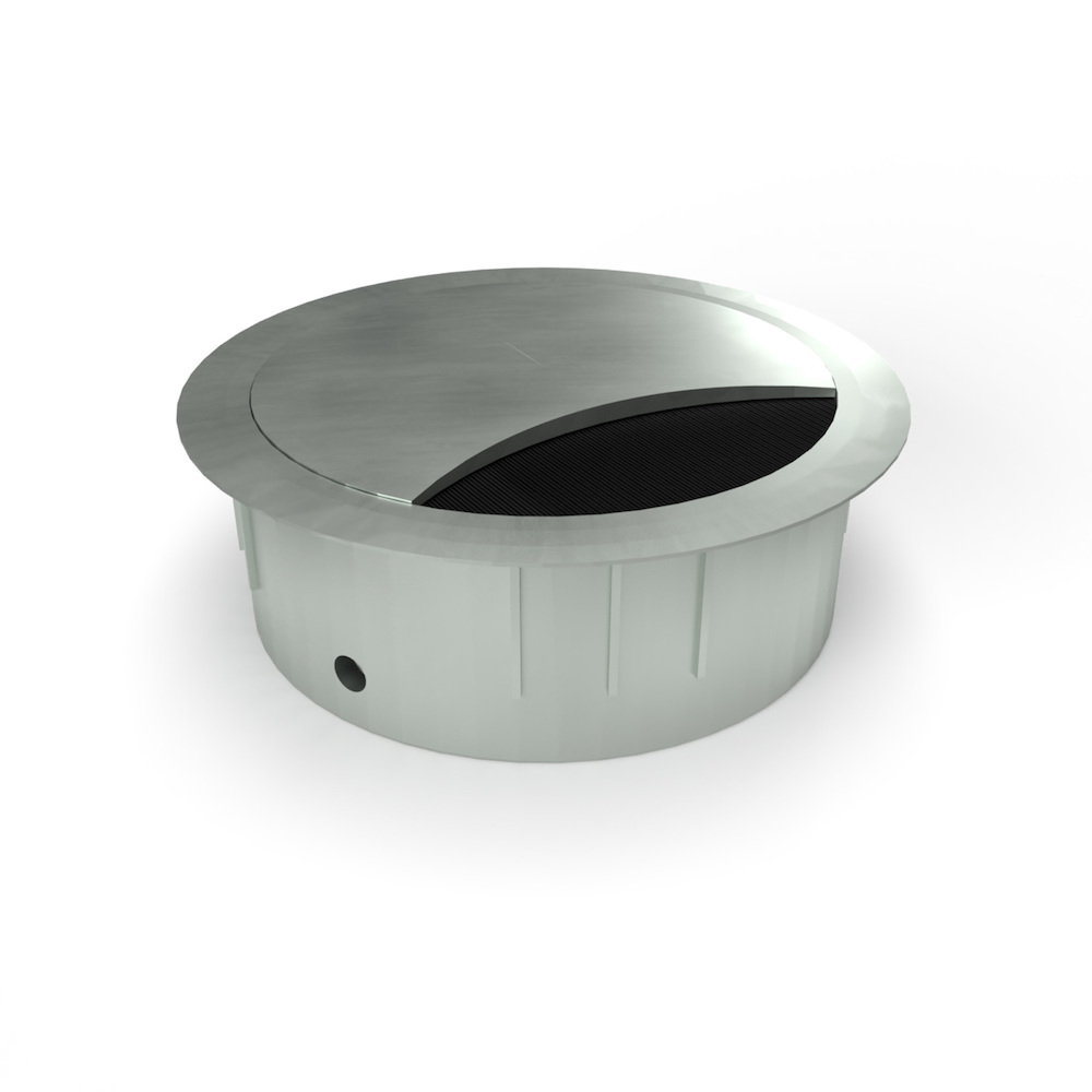 BMB Kabeldurchführung Zamak 60mm, Edelstahl Finish Produktbild img1 L